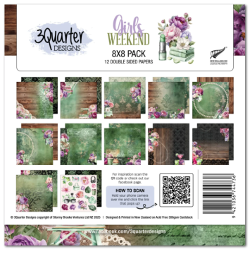 Girls Weekend 8x8 papers, 12 sheets